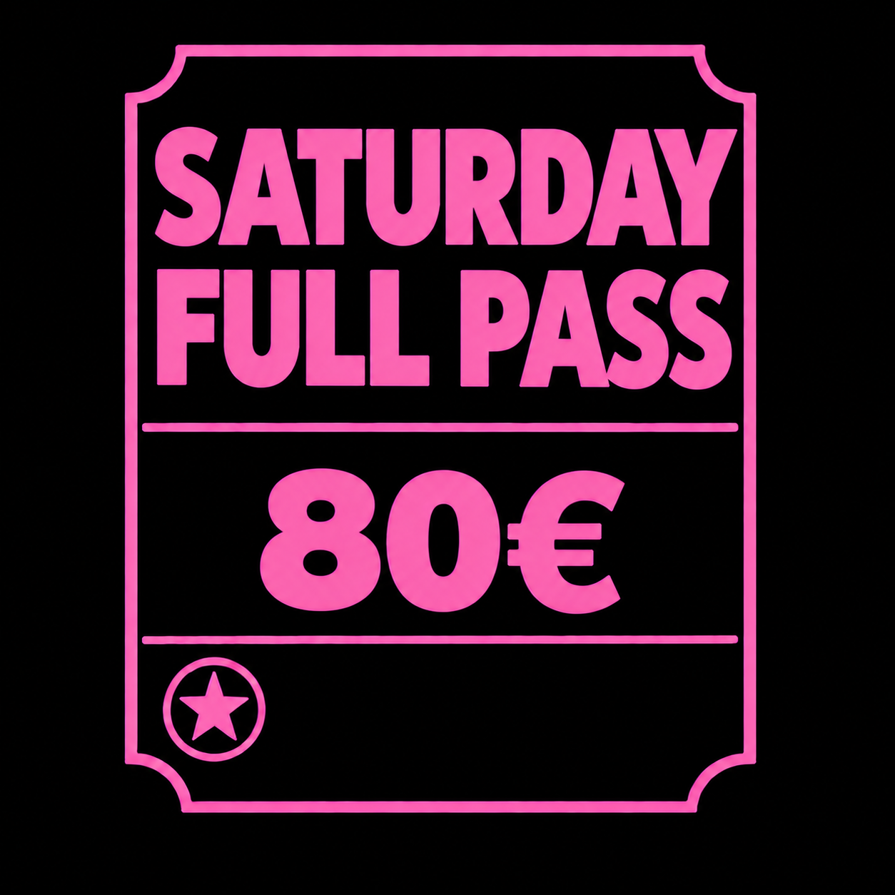Saturday Full Pass (Workshops + Party)